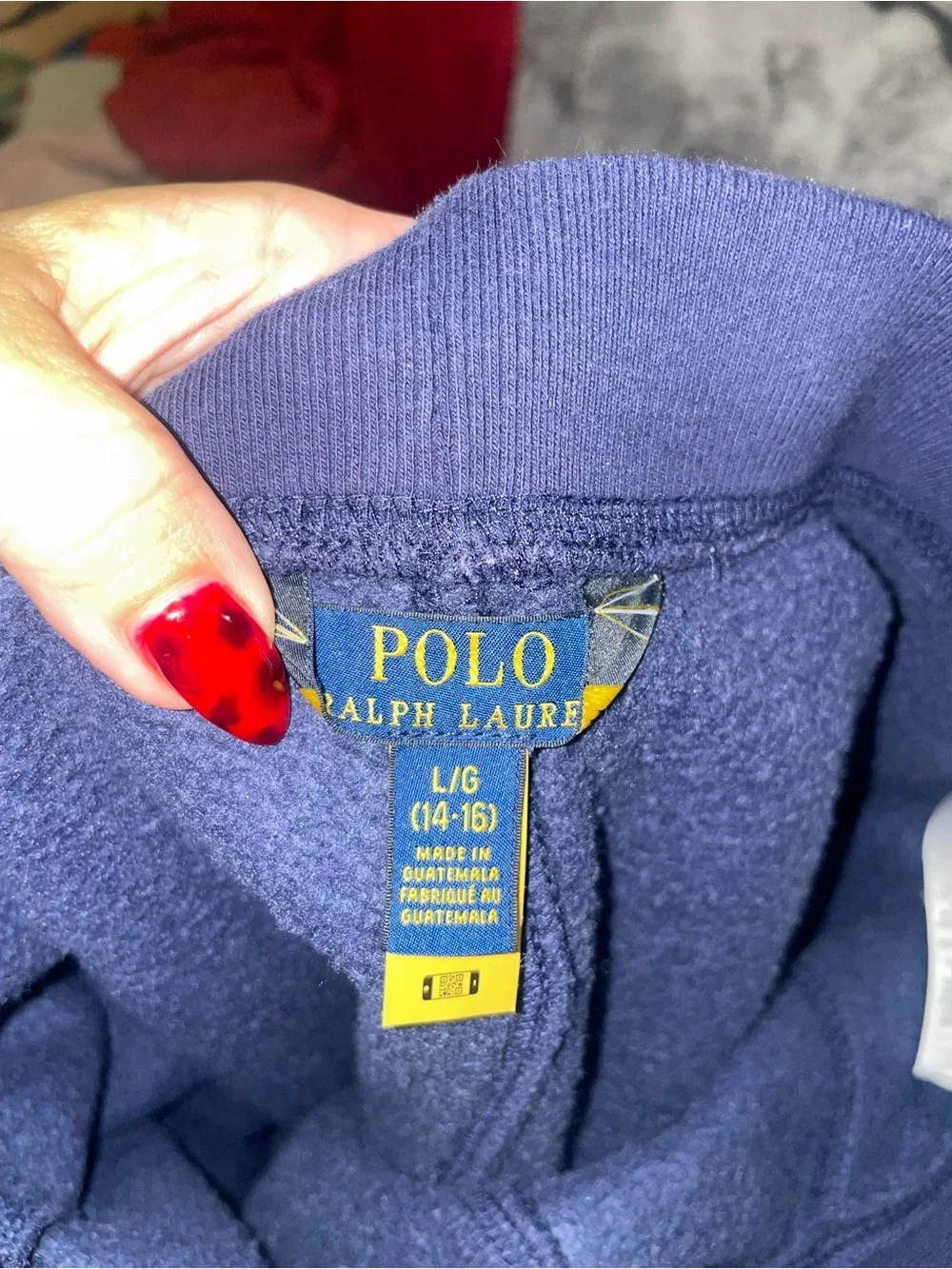 Ralph Lauren Navy Polo Bear Jogger Sweatpants